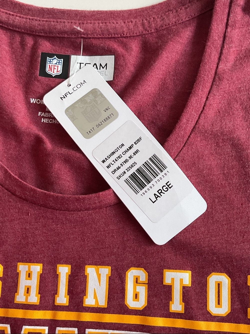 NFL Washington Commanders Team Apparel Tee Shirt - Picture 3 of 4